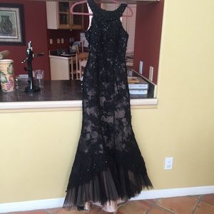 Gorgeous long sexy black dress